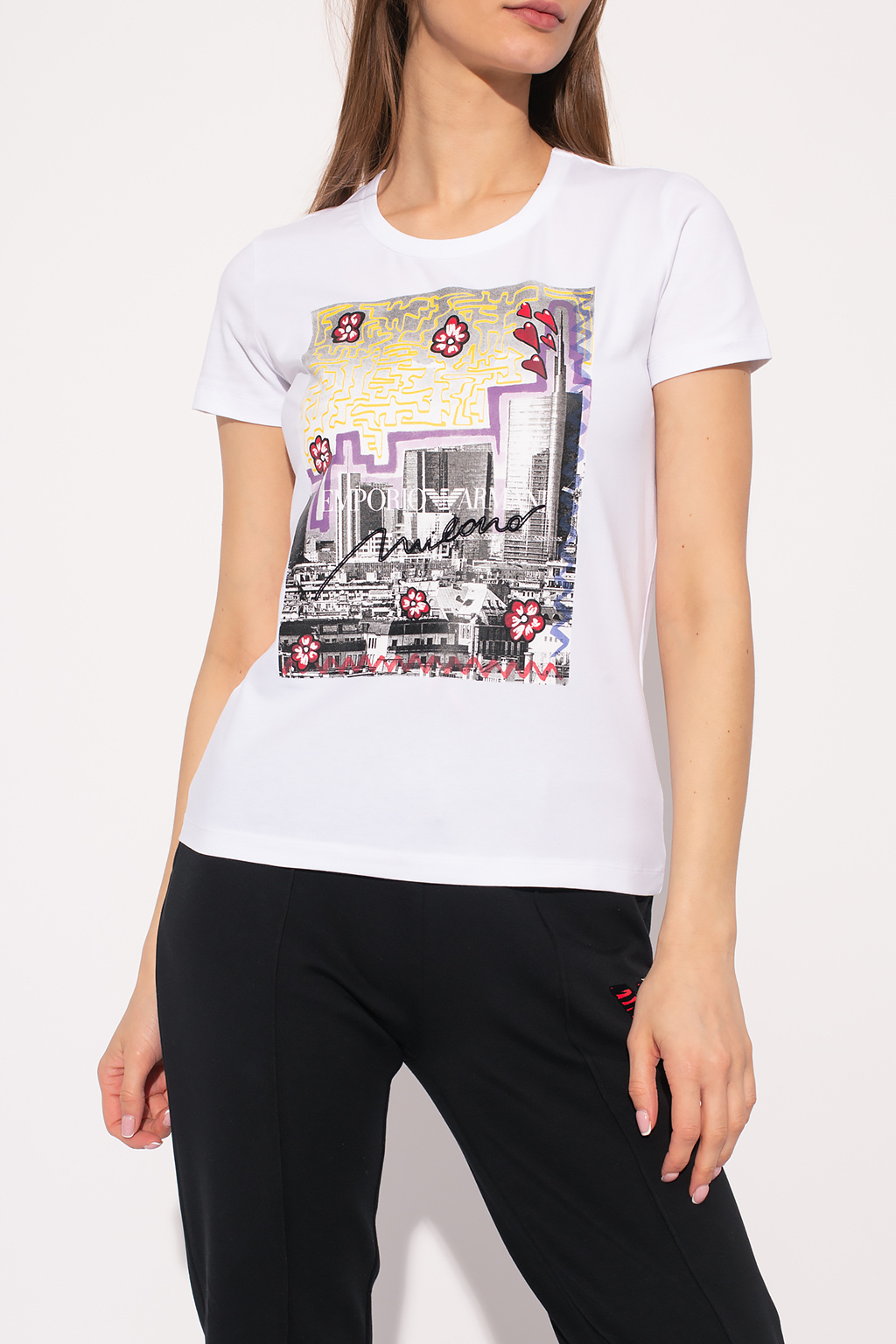 Emporio Armani Printed T-shirt | Women's Clothing | IetpShops